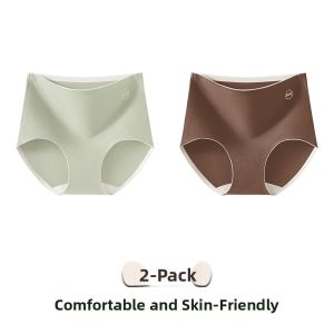 MiiOW | High Waist Tummy Control Briefs for Women Cotton Antimicrobial Seamless Triangle Panties