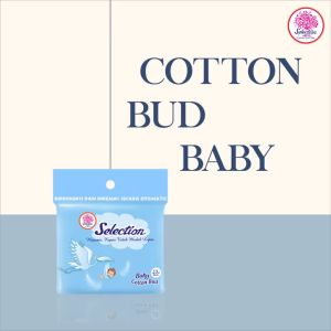SELECTION Cotton Bud Baby 100s Pembersih Telinga Korek Kuping Baby Catton Bat Katembat Telinga Katenbad Catonbud