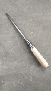 Tongkat Asahan Kasar Pengasah Pisau Tongkat Asah Honing Bar Baja Ungkalan Pisau Gagang Kayu Knife Sharpener