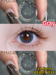 EyeShare lensa 2 pieces 15.0MM big eyes BEAUTYEYE series softlens soflen Model terlaris murah lensa kontak gray black Yearly Use