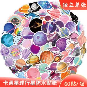 Miếng Dán Trang Trí Chống Thấm Nước Cho Trẻ Em Về Vũ Trụ Và Hành Tinh Vở Bút Chì Túi Đựng Đồ Dùng Văn Phòng Phẩm