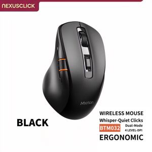 NexusClick Silent Ergonomic Wireless Mouse Dual Mode 2.4G/Bluetooth Adjustable DPI Long Lasting Battery for Computer Dorm Office