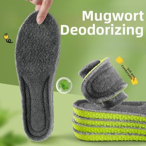 XIANZHAO | Winter Thickened Wool Shoe Insoles Deodorant Fragrant Artemisia Absorbent Breathable Integrated Fur And Wool Anti-Odor Type
