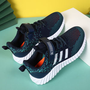 Breathable Mesh Base Layer Boys Running Shoes Soft Bottom Anti-Slip Lightweight Children Sports Sneakers for Primary School Students