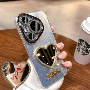 Acrylic Phone Case for Huawei Pura70 Series Full Cover with Mirror Anti-Fall Womens Style Fashion Creative Protective Shell