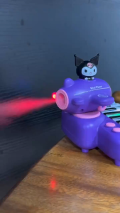 Đồ Chơi Đàn Piano Organ Kuromi Capybara Lái Máy Bay Phun Sương Đồ Chơi Đàn Nhạc Cho Bé Nhiều Chế Độ