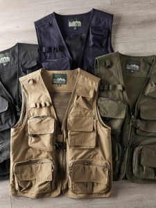 Mens Multi-Pocket Work Vest