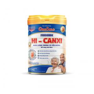 Lon 900g sữa bột OneSure Hi-Canxi Premium.Sữa mát bổ sung Canxi cho người cao tuổi