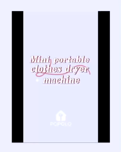 Mini Clothes Dryer Multifunctional Portable Dryer Electric Clothes Dryer with Timing Function Light Clothes Underwear Baby Clothes