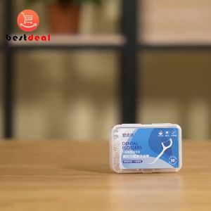 Tăm Chỉ Nha Khoa Hộp 50 Cây Dental Flossers Tăm Chỉ Vệ Sinh Răng Miệng