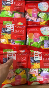 Kẹo Dẻo Nhân Trái Cây Tươi TOP FRUIT COOWY 280g | Kẹo Dẻo Coowy Nhiều Vị Xoài Dâu Nho
