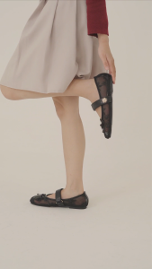Dianable - Lizzy Lace Black Flatshoes Sepatu Wanita