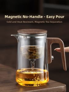 SHANGYANFANG | Tea Water Separation Magnetic Glass Lined Teapot