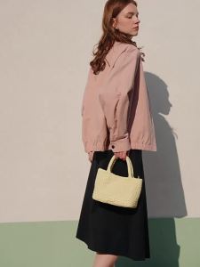 Commute Suitable Hand or Shoulder Bag with High End Feel Woven