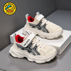 Breathable Soft Bottom Childrens Sports Shoes Autumn New Style Little Yellow Duck Casual Dad Shoes Mesh Upper for Kids