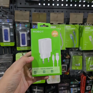 ROBOT RT-K7SC Led Indikator Charger Robot Type C 1.2A 1USB Original Casan Robot Tipe C