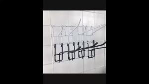 10Pcs Durable 5/10/15/20cm Screen Hooks 3.3mm Thickness Supermarket Iron Wire Mesh Hanging Hooks Iron Grid Hooks For Screen Grid