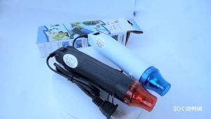 Máy khò nhiệt mini cầm tay DIY. Máy thổi hơi nóng 300W khò màng co nhiệt giỏ quà