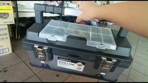 Greener 17inch/20inch Heavy Duty Stainless Steel Tool Box With Aluminium Handle Multifunction Home Tool Box