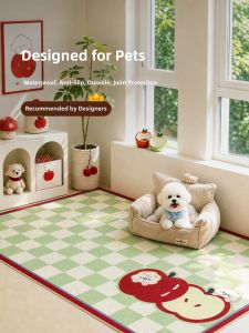 YUNHAOBUYI | Plaid Water-Resistant Anti-Slip Pet Mat