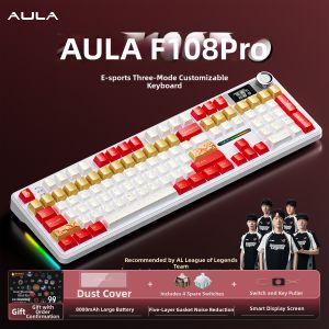 AULA-MOJING | Custom Wireless Bluetooth Tri-mode Gaming Mechanical Keyboard