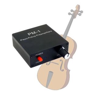 High Impedance Guitar and Violins Preamp Piezo Pickup Preamplifiers with Rechargeable Battery for Piezo Pickup 6.35mm