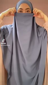 Jilbab French Khimar Bahan Cerutty Babydoll Free Cadar Zawal By Khadijah