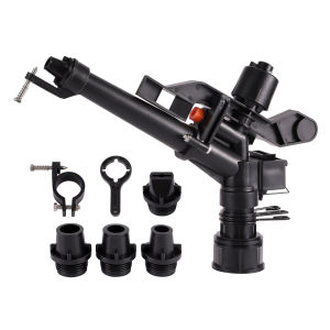 1.5" Female Thread Rocker Impact Sprinkler 360° Adjustable Long Spray Distance Watering nozzle Farmland Lawn Irrigation Nozzle