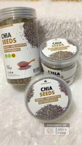 Organic Chia Seeds Premium Quality Original Murni Biji Chia Hitam Organik Chia seed Untuk Diet Sehat