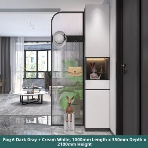 Weimei | Modern Entryway Cabinet with Screen and Shoe Storage Customizable