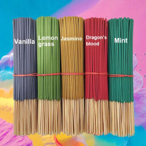 100/250 Pieces 22.0cm  Long-Lasting Fragrance 5 Scents: Vanilla Lemongrass Jasmine Dragons Blood Mint Suitable for Home Decoration Hotels Camping Yoga and Meditation