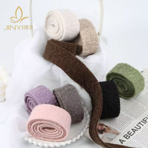 Ruy Băng Lông Cừu Teddy Ruy Băng Lụa Thắt Nút Bướm Băng Ruy Băng Trang Trí Cây Thông Giáng Sinh DIY Vật Liệu Gói