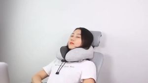 3 in 1 Cooling Set Neck Rest Cushion 3in1 U Shape Travel Memory Foam Neck Pillow For office travel lunch breaks