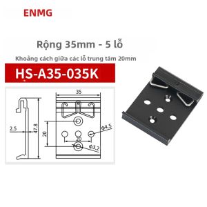 Giá Đỡ Ray DIN 35mm ENMG HS-A35 & C45 Bằng Hợp Kim Nhôm Dùng Cho Lắp Đặt Thiết Bị Điện Công Nghiệp