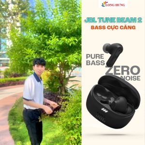 Tai nghe Bluetooth True Wireless JBL Tune Beam 2 - Hàng chính hãng - Công nghệ chống ồn chủ động ANC Tích hợp công nghệ xuyên âm thích ứng với môi trườngTrang bị 6 micro khử ồn hiệu quả Kháng nước bụi nước chuẩn IP54