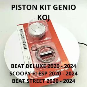 PISTON KIT GENIO KOJ 0.50 BEAT DELUXE SCOOPY FI ESP BEAT STREET BERKUALITAS ASLI ORIGINAL HONDA