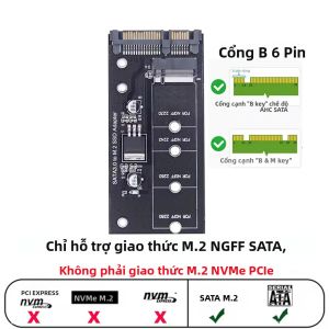 M.2 NGFF SSD Sang SATA 3.0 Adapter Chuyển Đổi Thẻ B/B&M Giao Thức Phím 2230/2280/2242 Rắn Ổ Đĩa Chuyển Đổi