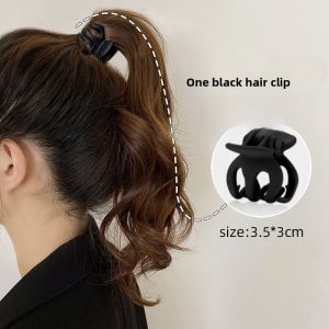 Anti-Collapse Shark Clamp Hair Clip Womens High Ponytail Fixed Hair Accessory Fashionable Korean Style Hair Grips Hair Barrettes