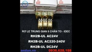 Rơ le trung gian 8 chân to 10A - IDEC RH2B-UL AC24V AC220-240V DC24V Relay idec RH2B-UL