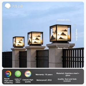 VINCAN | Solar Pillar Light High-end Outdoor Illumination