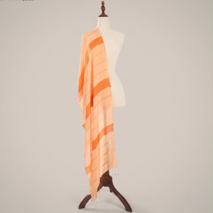 Khăn Lụa Cao Cấp Vũ Khúc Cam Luata Silk - Khăn Choàng Sang Trọng Đi Tiệc Công Sở Quà Tặng Tinh Tế