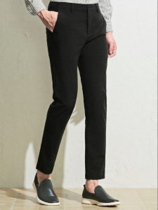 Summer New Business Casual Comfortable Slim Fit Pants Men Black