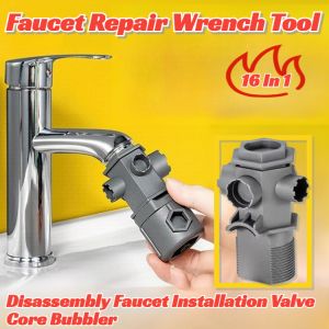 Kitchen And Bathroom Multifunctional Repair Wrench Faucet Wrench Faucet And Sink Installer Water Tap Sink Tap Tool