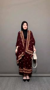 SET KEBAYA MODERN OUTFIT KONDANGAN SIMPEL ONE SET BATIK OUTER ROK LILIT KIMONO WANITA BAJU KONDANGAN