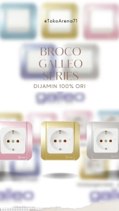 Broco Galleo Stop Kontak Arde IB Inbow Tanam / Socket Outlet Broco Galleo Colokan Arde G151