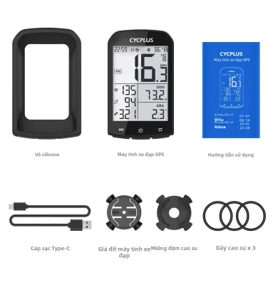 CYCPLUS M1 GPS Máy Tính Xe Đạp Bluetooth 5.0 ANT + Đồng Hồ Đo Tốc Độ Không Dây Chống Nước Ciclismo Đồng Hồ Đo Tốc Độ Có Tính Năng Tạm Dừng Tự Động Cho Garmin Zwift