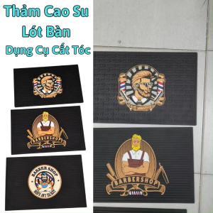 Thảm Cao Su Lót Tông Đơ Barber shop Dành Cho thợ cắt tóc chuyên nghiệp.