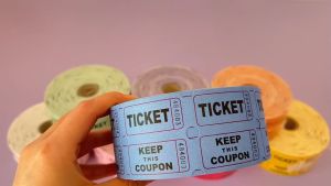 1000Pcs/Roll Raffle Event Ticket Auction Lottery Queue Ticket for Event Carnivals Door Prizes Drinks