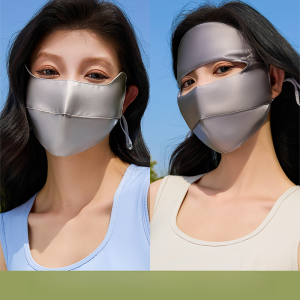 MiiOW | Khăn mặt lụa chống nắng MiiOW dành cho nữ mùa hè 2025 Khăn che mặt dạng bikini lụa tơ tằm 100% chống tia UV khi lái xe