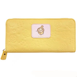 Bandai | jiyi Long Wallet Kawaii Card Holder Embossed PU Leather Purse Usagi Hachiware Zipper Pouch Student Gift New Accessory